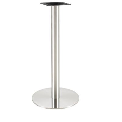 China Foshan Regular Furniture Custom Metal Tube Square Table Base With Stainless Steel Leg for sale