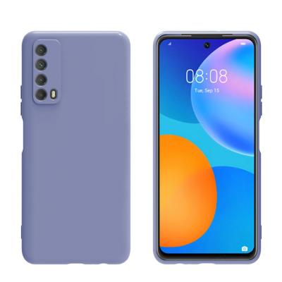 China Good Price Factory Sales Liquid Silicone Candy Colors Slim Soft TPU Back Cover Liquid Silicone Phone Case For Huawei Y9A for sale