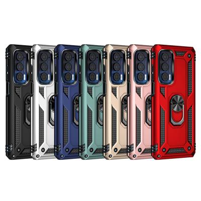 China Droproof Shockproof Celulares Kickstand 360 Ring Holder Grip Phone Case For Motorola Moto edge 30 pro X30 S30 E30 E40 for sale