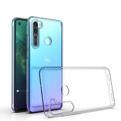 China Hot Sales Anti-drop Crystal Clear Ultra Thin Soft TPU Back Cover Cell Phone Rubber Transparent Slim Case For HTC Desire 20 pro for sale