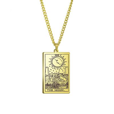 China Religious Sun God Tarot Brand Real Gold Pendant Religious Ornaments Christmas Gifts Sweater Sweater Stainless Steel Electroplating for sale