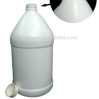 China 1 Gallon Chemical White Plastic Bottle HDPE Jug Liquid Container for sale