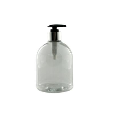 China Cosmetic Round 500ml PET Hand Sanitizer Bottle Plastic Shampoo Container For Lotion for sale