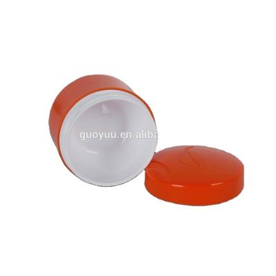 China PACKING 50ml, 60ml pp double walled empty cream BEAUTY jar for cosmetic for sale