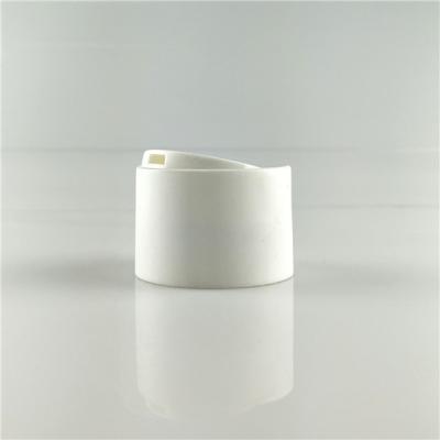 China Non Spill Cosmetic Bottles PP Disc White Top Covers 24/410 for sale