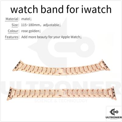 China Single Loop Mesh Quick Release Wristband Sport Metal Stainless Steel Watch Bands Compatible With Apple Watch for sale