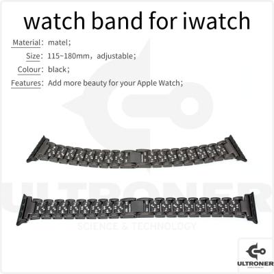 China Unique Top Selling Apple Watch For iwatch 40mm 44mm Band Stainless Steel Strap 7 Series 7 Se 6 5 3 2 1 Diamond 38mm for sale