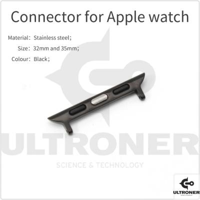 China Reliable Stainless Steel Adapter Connector For Apple Watch 7 6 5 4 3 2 Se 1 Band Strap Adapters For Iwatch 38 40mm 41mm 42 44mm 45mm for sale