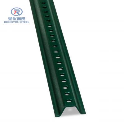 China Extremely Durable Green And Galvanized U Sign Post For Billboard Post for sale