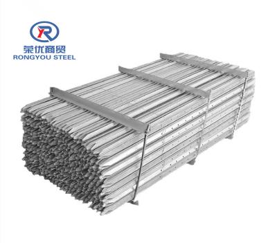 China Easily Assembled Manufacturer Metal Steel Star Picket Y Post Hot Dipped Galvanized Fence for sale