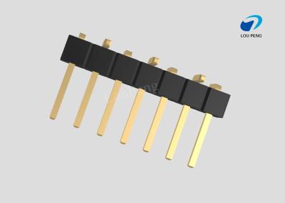 China Pin Header 1x07pin 2.54mm pitch vertical SMD pin1Left for sale