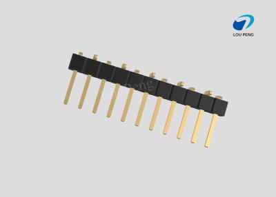 China Pin Header 1x11pin 2.54mm pitch vertical SMD pin1Left for sale