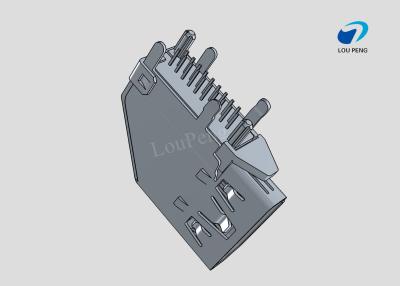 China HDMI Connectors, Receptacle, Standard Profile, 1 Port, Top, Perpendicular Right Angle, Through Hole - Solder for sale