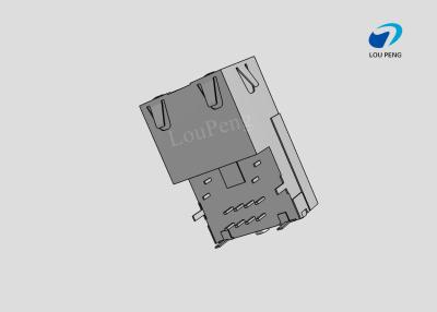 China RJ45 Connectors, RJ45, Single Port, Standard Connector Contact Density, Jack, Shielded, Cat 5 for sale