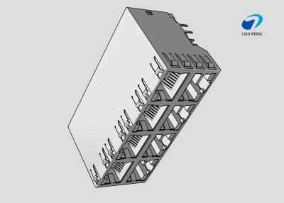 China RJ45 Connectors, RJ45, Multiple Ports, Port Matrix Configuration 2 x 4, RJ Type Jacks & Plugs for sale