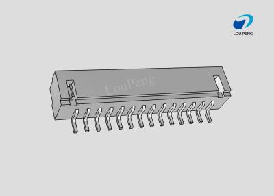 China PCB Mount Header, Right Angle, Wire-to-Board, 14 Position, 2.0mm Pitch, Tin, Natural Housing Color, Shrouded / Solid,SMT for sale