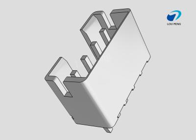 China PCB Mount Header, vertical, Wire-to-Board, 4 Position, 2.54mm Pitch, Tin, Natural Housing Color, Shrouded / Solid for sale