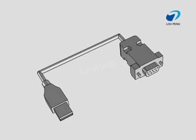 China USB Cable Assemblies, 3.0 USB 9-Position Plug, AM to D-SUB 9PIN Female, Double-Ended, Standard, 28AWG Wire Size, Black for sale