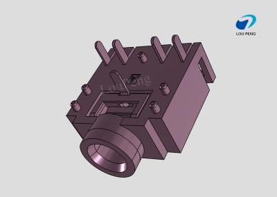 China DC Jack Connectors, Cable-to-Board, 5 Position, Phone Jack, Right Angle, Printed Circuit Board, DIP for sale