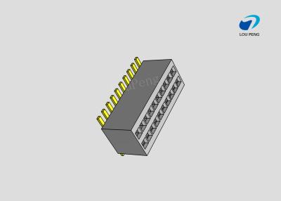 China Female header, PCB Mount Receptacle, Vertical, Board-to-Board, 20 Position, 0.8mm Pitch, Shrouded, Gold Flash, SMD for sale