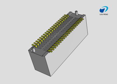 China Female header, PCB Mount Receptacle, Vertical, Board-to-Board, 40 Position, 0.8mm Pitch,  Gold Flash, SMT for sale