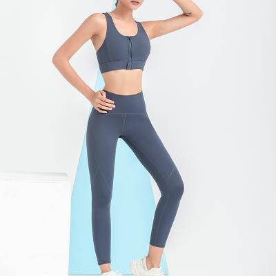 China Hot Selling Wholesale Breathable Workout 2 Piece Gym Yoga Clothes Set For Women for sale