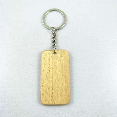 China Promotional Eco - Friendly Wholesale Price Custom Blank Wooden Key Chain For Engraving for sale