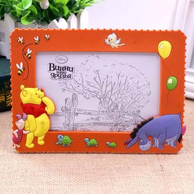 China Fashionable New Products Customized Logo And Shape Promotional Soft PVC Photo Frames for sale