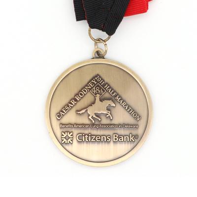 China No Spin-Wholesale Custom Hard Enamel Golf Medal From Factory Supplier for sale