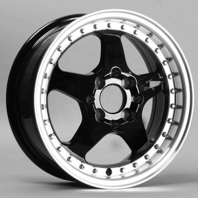 China Flrocky Manufacture Professional Luxury Racing Promotion Price 14X5.5 Inch Aluminum Alloy Casting Car Wheels for sale