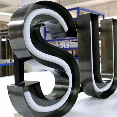 China Retail Store SRY SIGN Channel Letters Customization Stainless Steel Neon Sign Letters For Business Sign for sale