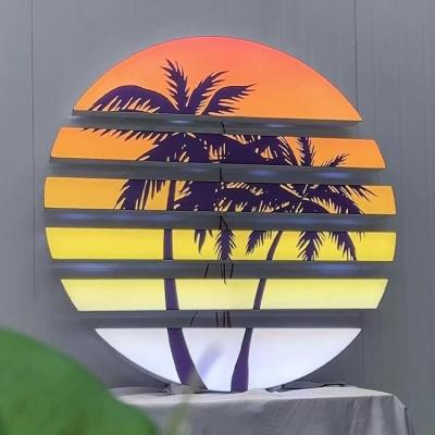 China SRY SIGN Sunset Color Gradient Instu Sunset Atmosphere Channel Creative Light Box Customized Luminous Letter Box for sale