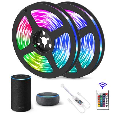 China LANDSCAPE Warm Colors Changing RGB Strip Light Magic Home APP Pro Controlling 5M 10m 15M 20M RGB WIFI LED Strip Light for sale