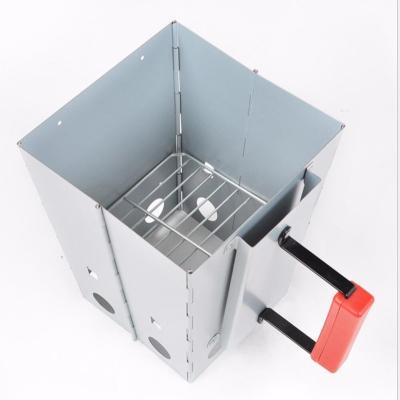 China Easily Cleaned Portable BBQ Starter Charcoal Chimney Grill For Camping Outdoor Cooking for sale