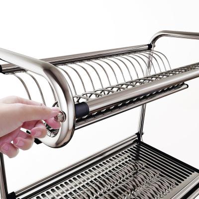 China Modern new item with telescopic dish rack assembely cabinet patent for kitchen bowls and dishes for sale