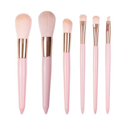 China Angular Blush 2021 Hot Sale Makeup Brushes Private Label Normal Size 10 Pieces Blush Powder Foundation Makeup Brush With Bag for sale