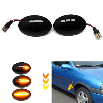 China LED+Plastic Led Dynamic Side Marker Fender Sequential Turn Signal Light Lamp For Opel Corsa Astra F Meriva Combined A Since C For Chevrolet Corsa for sale