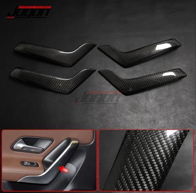 China Accessories Carbon For Mercedes Benz A CLA Class W177 V177 C118 W118 A35/45 CLA35 CLA45 Car Door Armrest Handle Panel Cover Trim Frame 2020 for sale