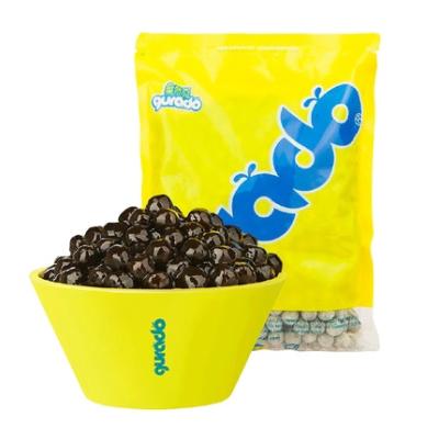 China Boba Tea Supplieshelf Brown Bubble Original Black Tapioca Pearls Unfrozen Poping Ball For Milk Tea for sale