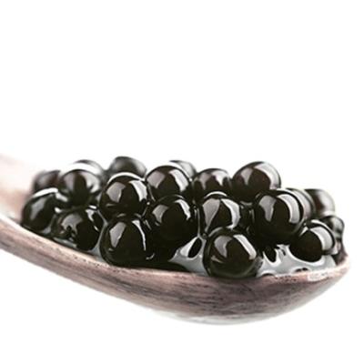 China Boba Tea Supplieshelf Brown Bubble Original Black Tapioca Pearls Unfrozen Poping Ball For Milk Tea for sale