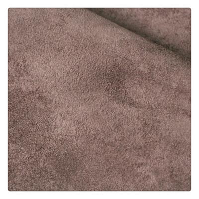 China Water Resistant 100% Polyester Faux Suede Synthetic Leather Fabric With Meter Price for sale