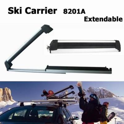 Cina Aluminum Roof Mounted Skis And Snowboards Ski Carrier Extendable For universal in vendita