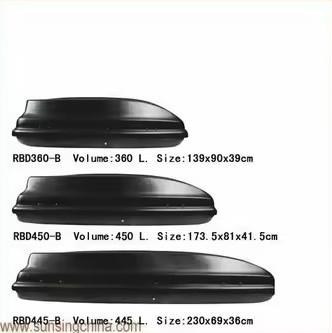 中国 SUNSING RBD360-B Composite Plastic ABS Car Roof Box High Performance Hot Sale Travel Luggage with Car Rack 販売のため