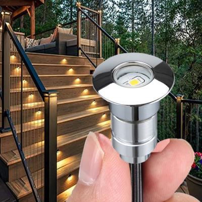 China Hotel IP67 0.4w Outside Underground LED Deck Light Recessed Waterproof Led Deck Light Kit for sale