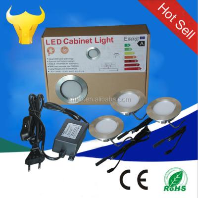 China Modern Aluminum 3x2w LED Cabinet Light Kit Yacht Light Caravan Lights for sale