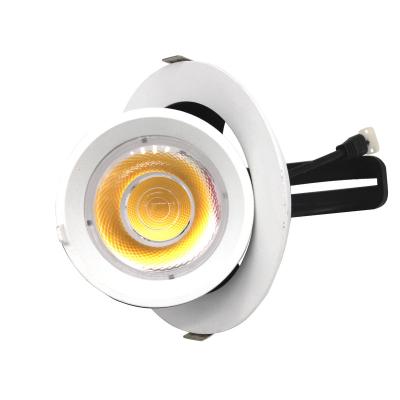 China 20w 1800lm 4000k Industrial Rotating Outdoor COB Aluminum Downlight for sale