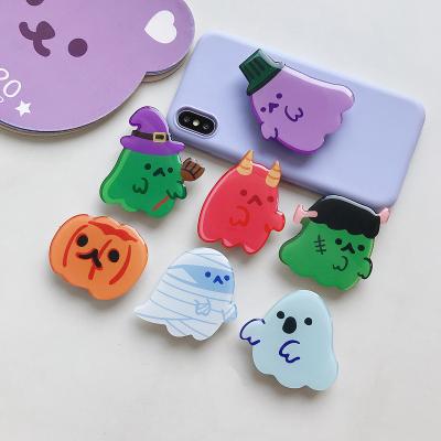 China Adjustable Customize Cute Ghost Design Mobile Phone Stand Wholesale Price High Quality Acrylic Stand Holder Phone Holder for sale