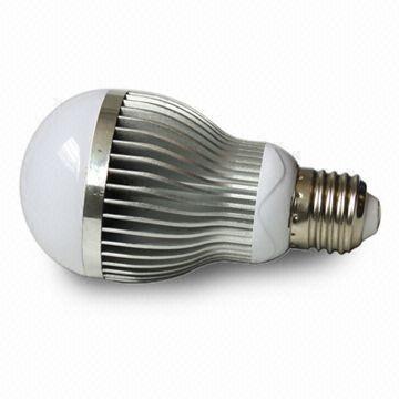 China Low energy household 5W E27 Dimmable LED Light Bulbs fixtures 85V - 265V AC, 450lm for sale