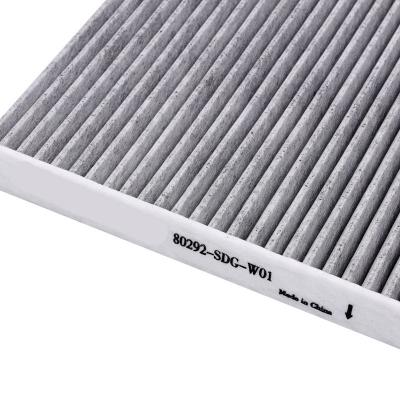 China Auto Engine High Quality Custom Auto Air Conditioning Active Carbon Air Filter For Oem 80292-SDG-W01 80290-SEC-A01 80290-SDA-A01 for sale