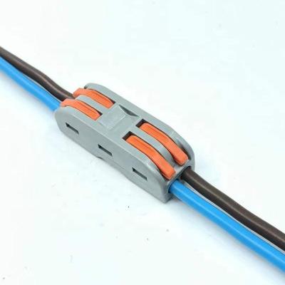 China Replace Compact Cx-2-2 LEVER-NUTS 2 Strip Conductor Push-In Wire Connectors Wire To Wire Type - 2 Hole for sale